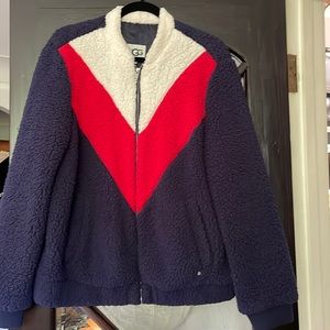 UGG Annalise Full Zip Sherpa Knit Teddy Jacket